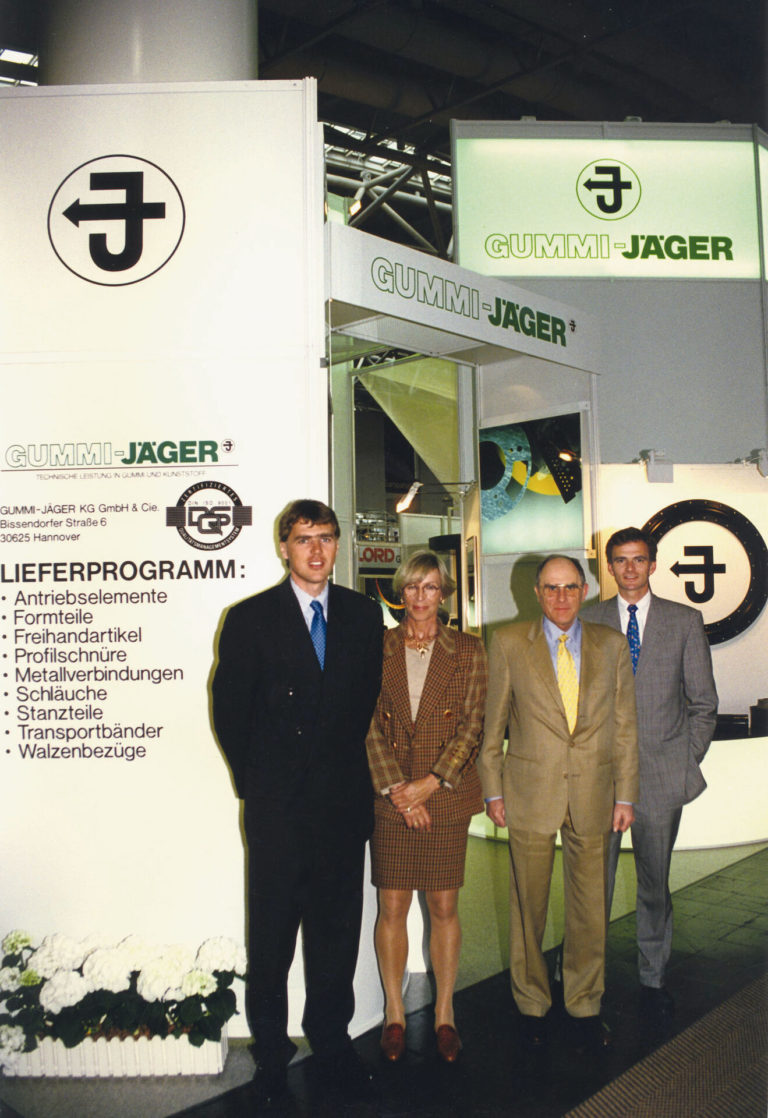 Familie Jäger auf dem Messestand